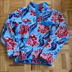 Patagonia Rare Hawaiian Floral Manoa Patagonia W's Lightweight Synchilla Snap-T